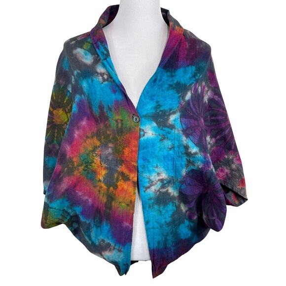 Tucan Tango Tops - Tucan Tango Tie-Dye Top, Size Medium